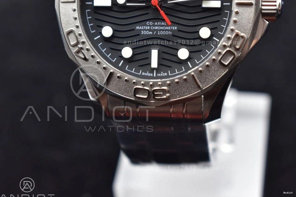 1:1 SS Edition A8800 Diver Ceramic Seamaster Black Dial VSF 300M Black Best On Bracelet 0426